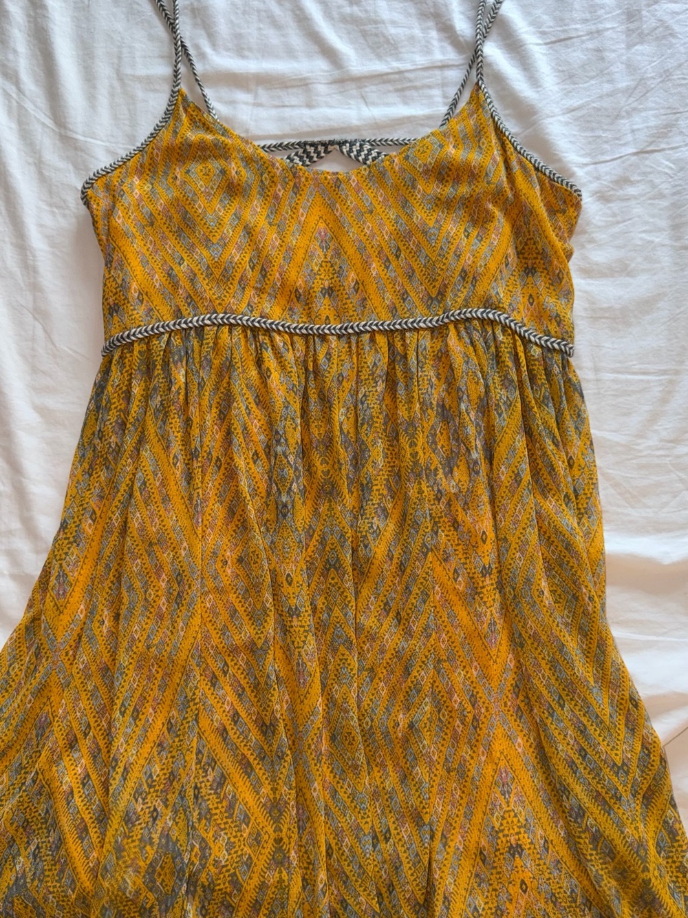 Free People "Periscopes in the Sky" Printed Babydoll Dress - Picture 9 of 13
